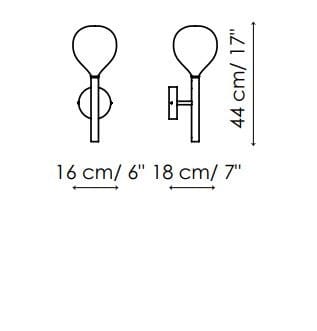 Настенный светильник из боросиликатного стекла BONALDO Sofì ARCH-00093702 - Вид №2