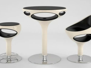 Giovannetti Высокий круглый стол из полиуретана Ring