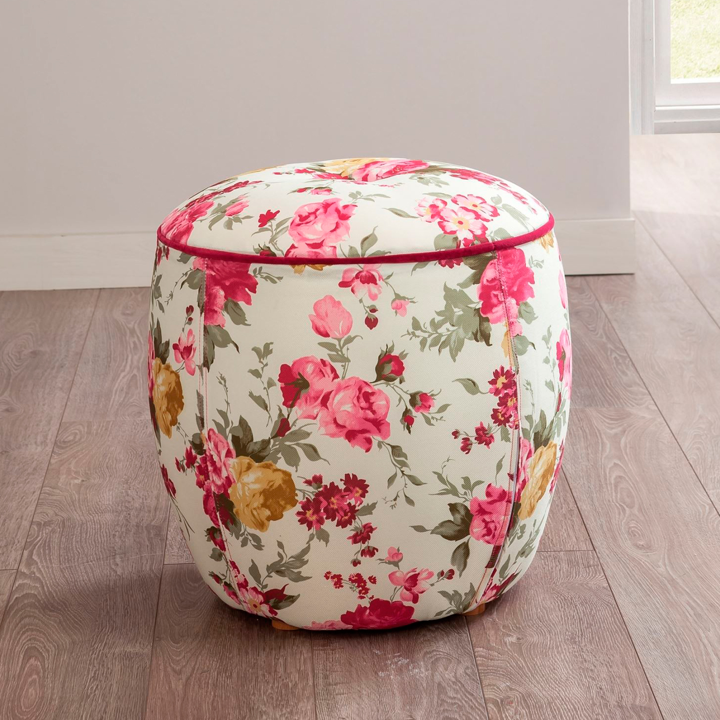 Пуфик круглый розовый Summer CILEK FLORA 00-3832535 Розовый Santreyd - Вид №1