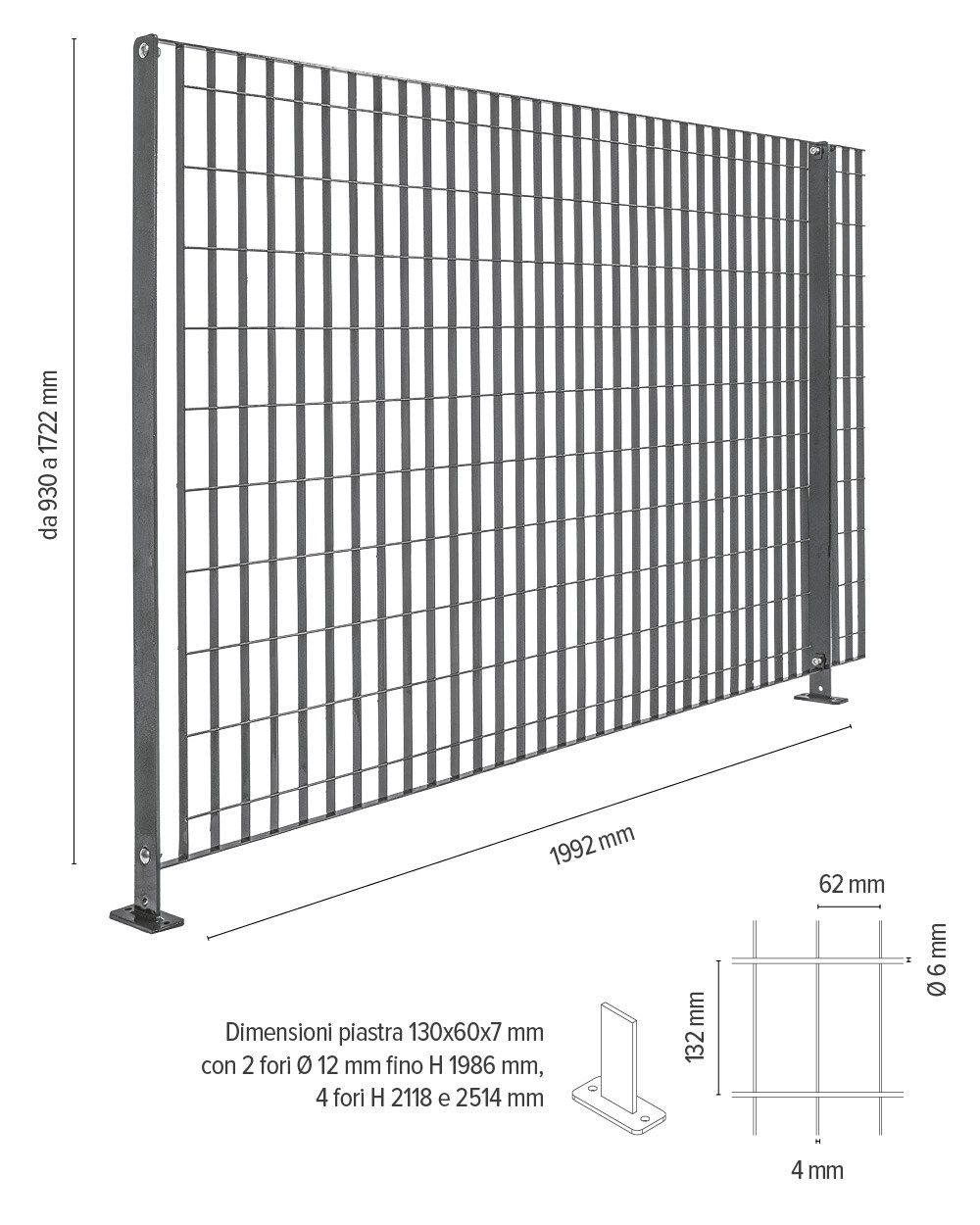 Ограждение из решетки Defim Orsogril BRITOSTEROPE® ARCH-00113007 - Вид №9