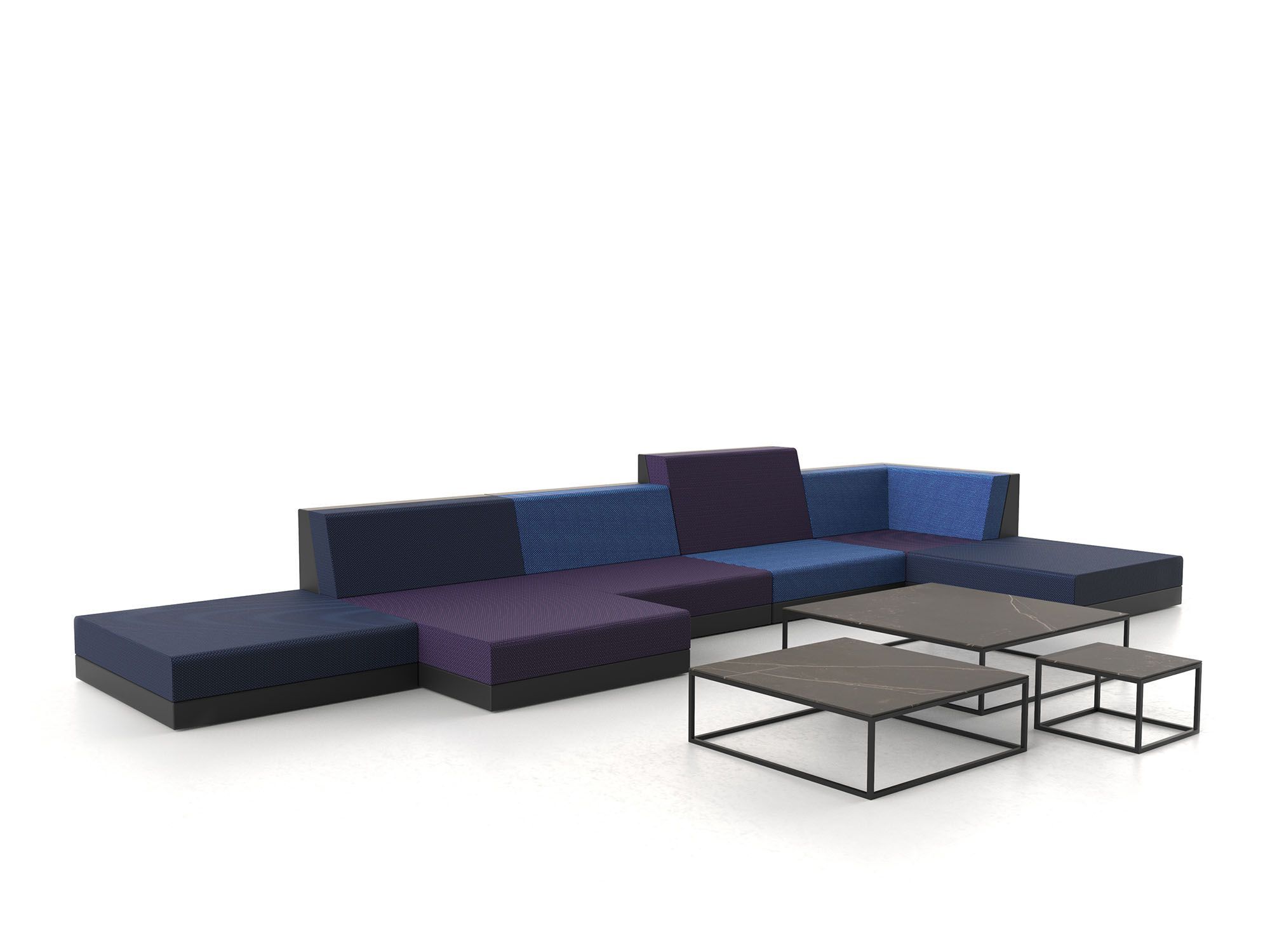 Тканевый модульный садовый диван Vondom Pixel ARCH-00086242 - Вид №2