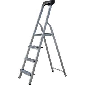 Алюминиевая стремянка Standers 4-ступенчатая с платформой и органайзером 88936746