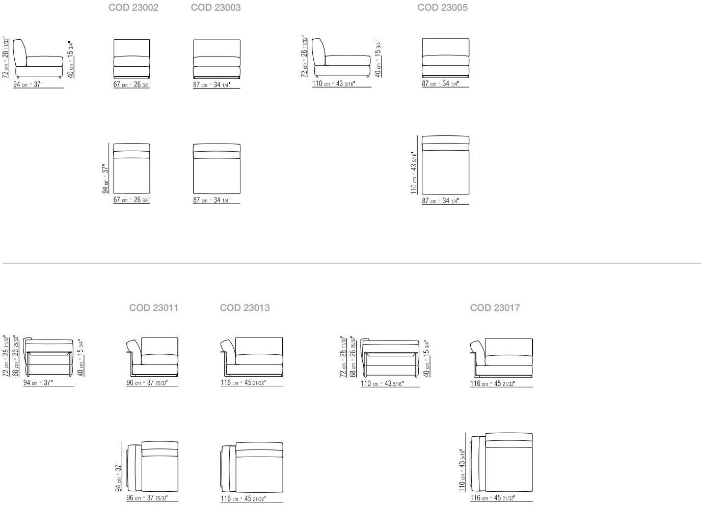 Flexform Модульный тканевый диван sun-id-1382325 - Вид №3