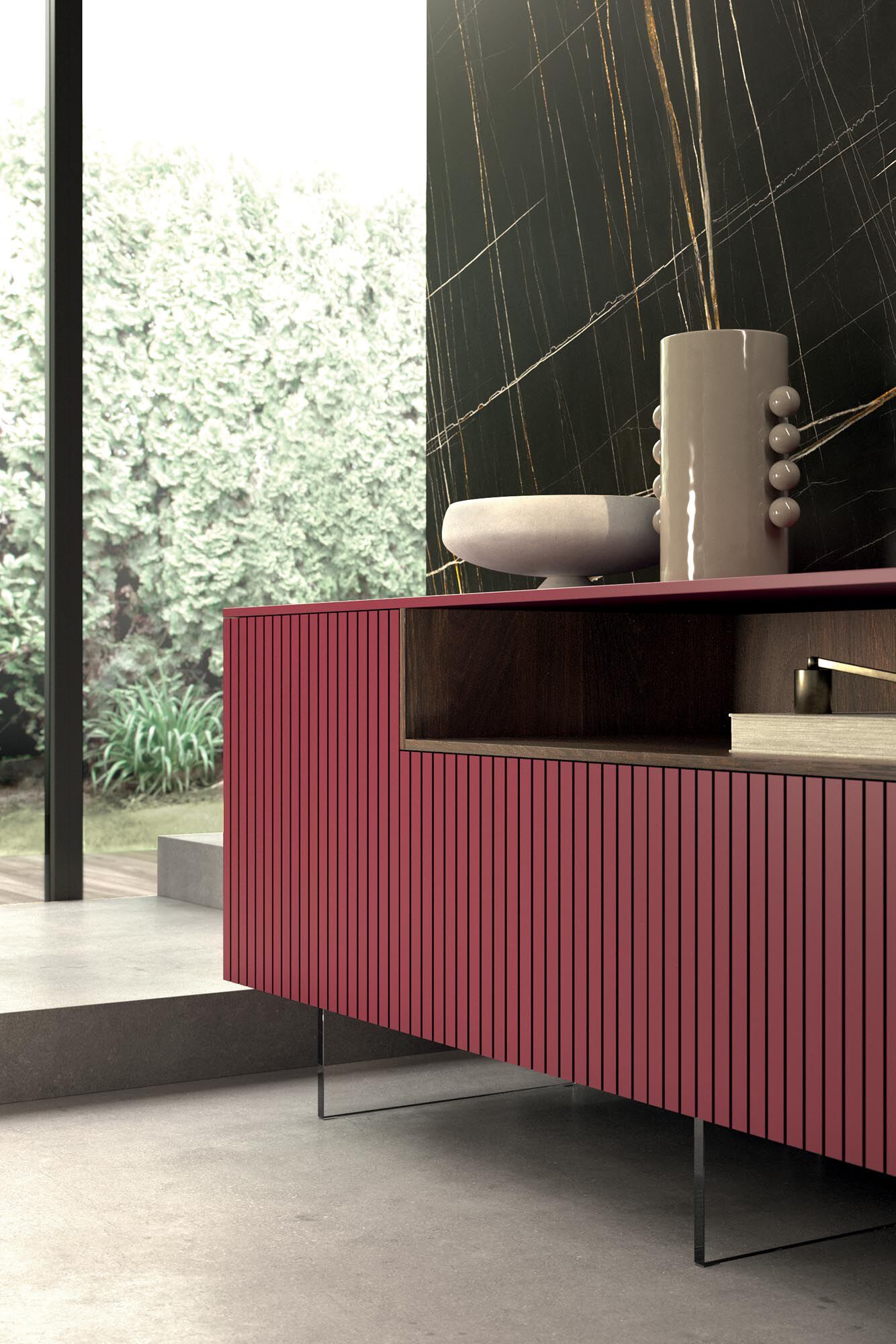 Деревянный шкаф с распашными дверями Guzzini & Fontana BILLIE ARCH-00147139