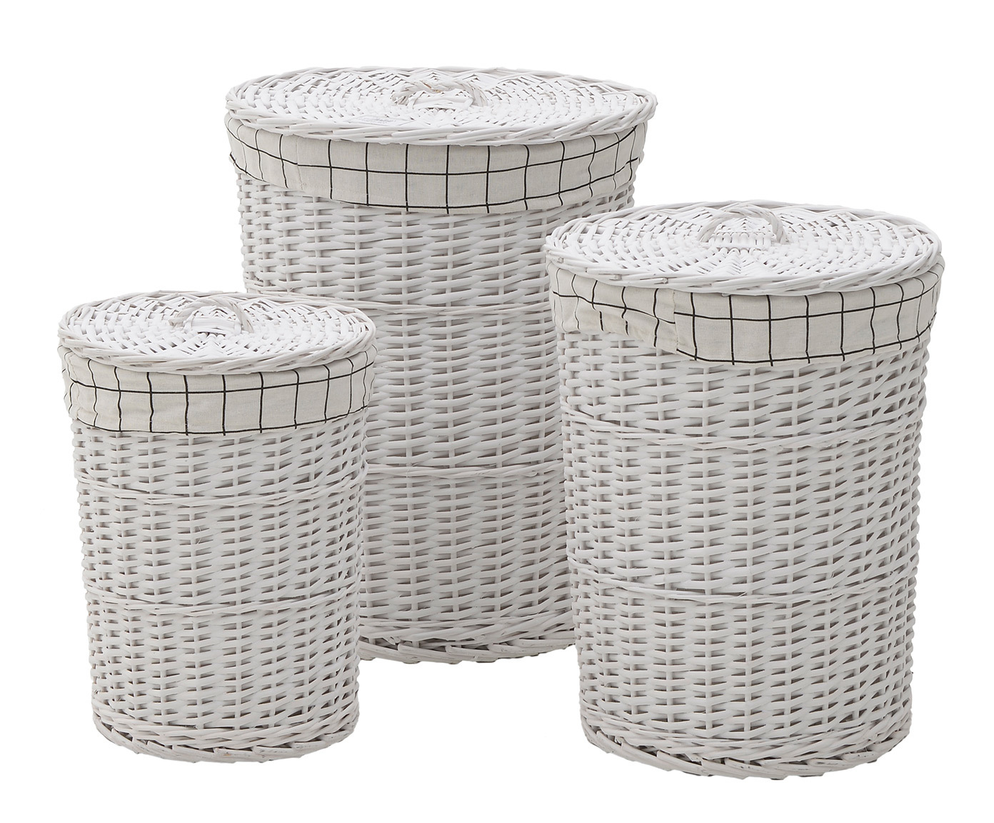 3865751.0011 Корзина, набор из 3шт - 44Х44Х56 / 35Х35Х48 / 29Х29Х41 TO4ROOMS  - Вид №1