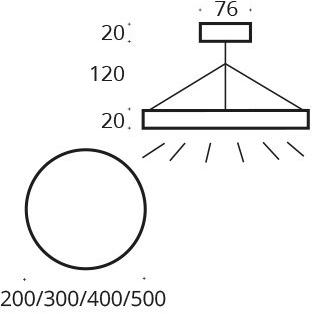 Top Light Подвесной светильник из металла Foxx 7-46640010-7-983 - Вид №2