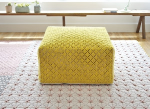 100341 Пуф большой Yellow GAN Silai