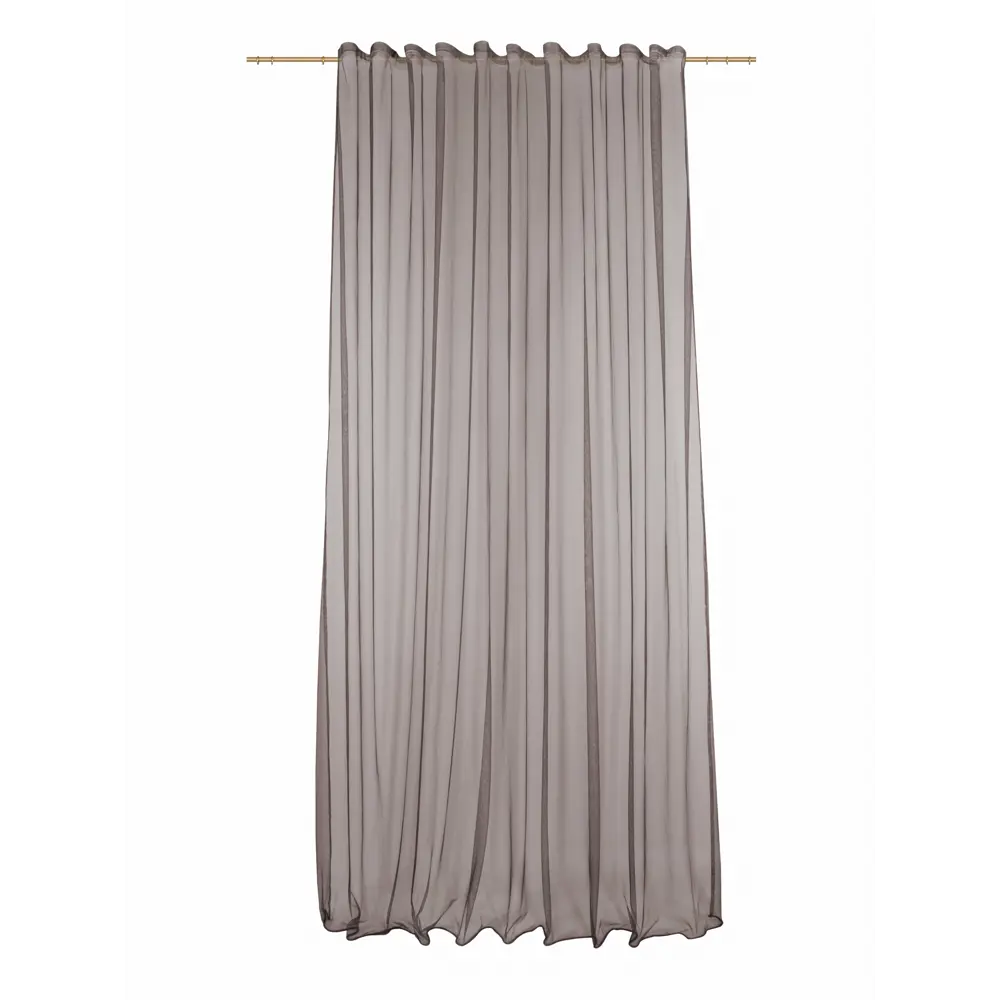 Тюль на ленте Baccarat 250x280 см цвет коричневый MIAMOZA STLM-2147607 - Вид №1