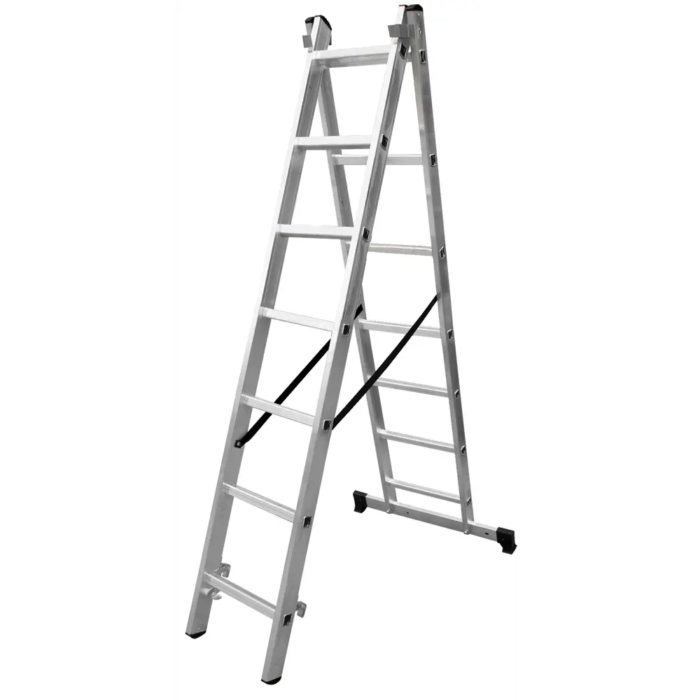 Лестница раскладная 2-секционная Standers до 3.19 м 7 ступеней STLM-2083998
