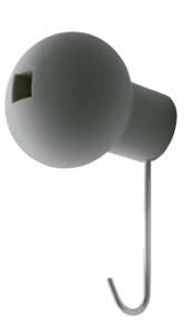 Magis Globo AC382 GR Настенный крючок для верхней одежды. Цвет: Серый 1405 C
