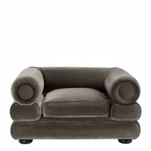 Кресло с мягкими подлокотниками черное Chair Coachella EICHHOLTZ ДИЗАЙНЕРСКИЕ 00-3878991 Черный