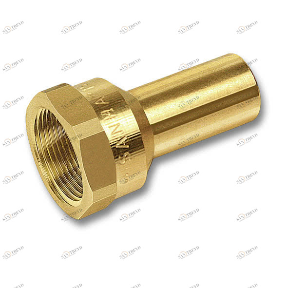 182461834 SANHA 8246G пресс-фитинг, бронза, переходная вставка НПр-ВР 18ax3/4 мм 