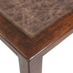 0045-57 Коричневый кожаный письменный стол ijlbrown  - Вид №7