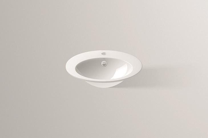 2102000400 Встраиваемая раковина, eb.o500h, белая, для простого ухода Alape серия O 