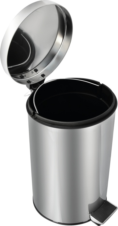 2565.060 Урна с механизмом поднятия крышки Н102 нержав сталь 5 л Solinne Puff  - Вид №10