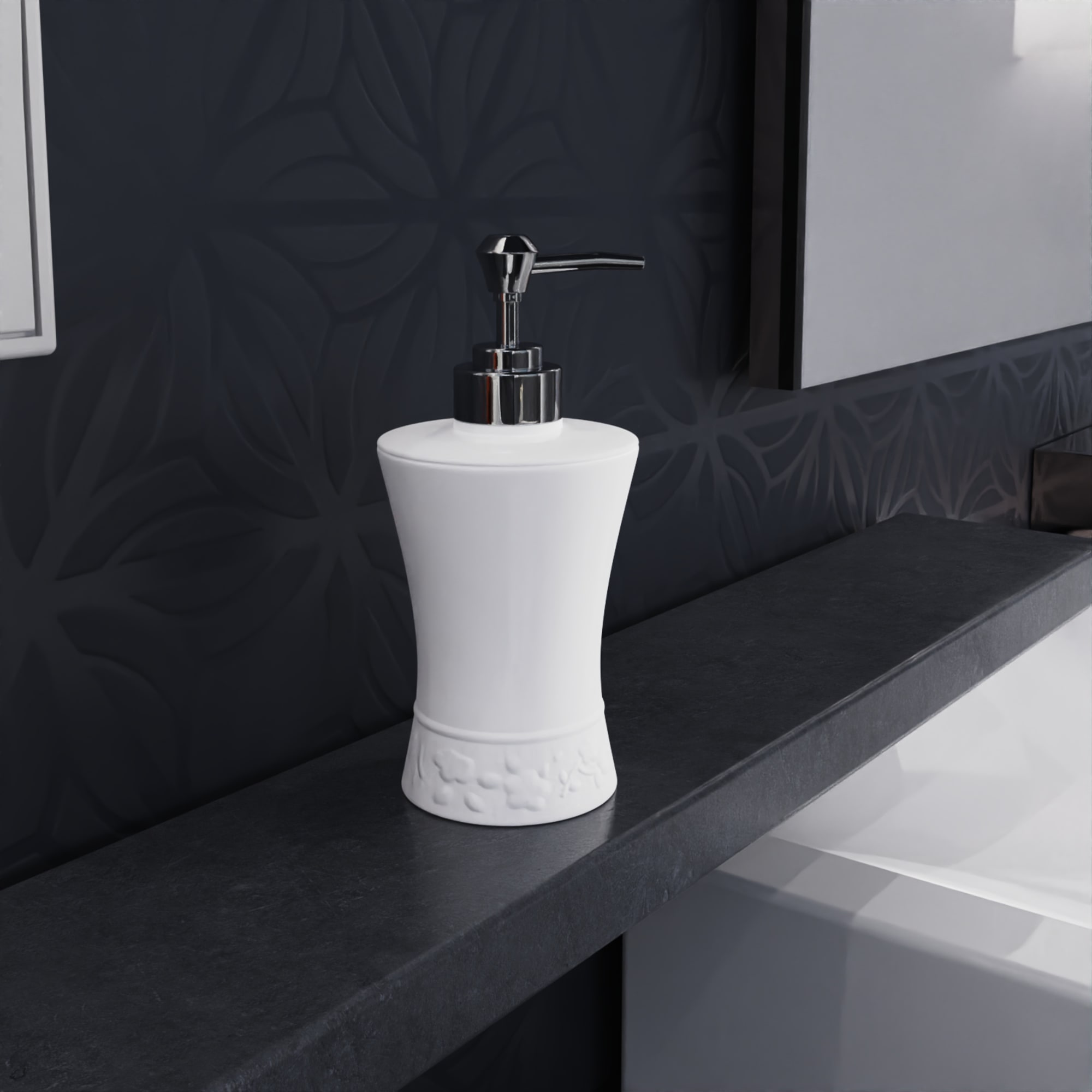 84730553 Дозатор для жидкого мыла Venice цвет белый нет Santreyd  - Вид №3