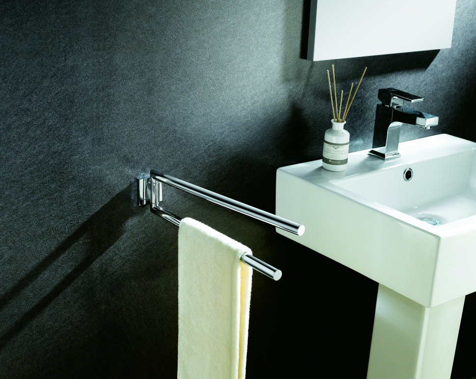 11808E Полотенцедержатель подвесной поворотный цвет хром LANGBERGER LEDRO - Вид №2