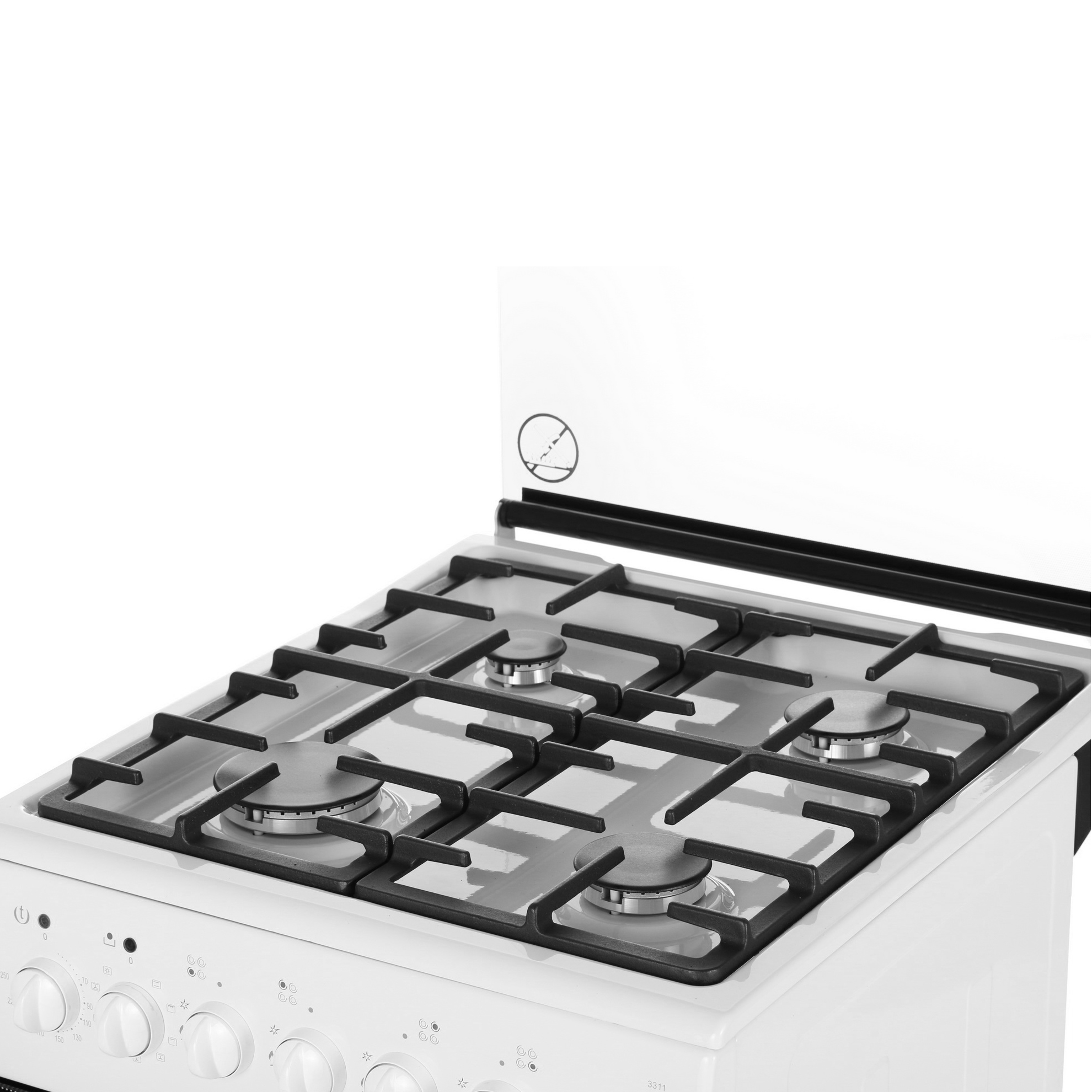 1227564 Комбинированная плита DARINA 3311 W белый STDN-0017413 - Вид №5