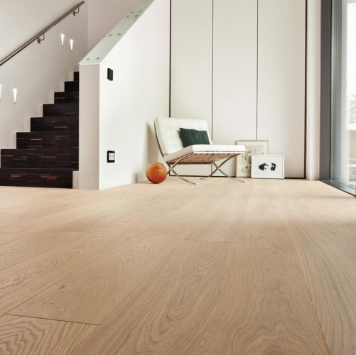 Паркетная доска Haro 4000 Series Top connect Белый Маркант 527326 Дуб Рустик с брашью (Текстурированная) 2200х180 мм 1000900641 - Вид №1