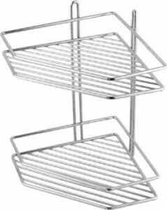 Полка угловая 2-эт. 18х18см трапеция 4026