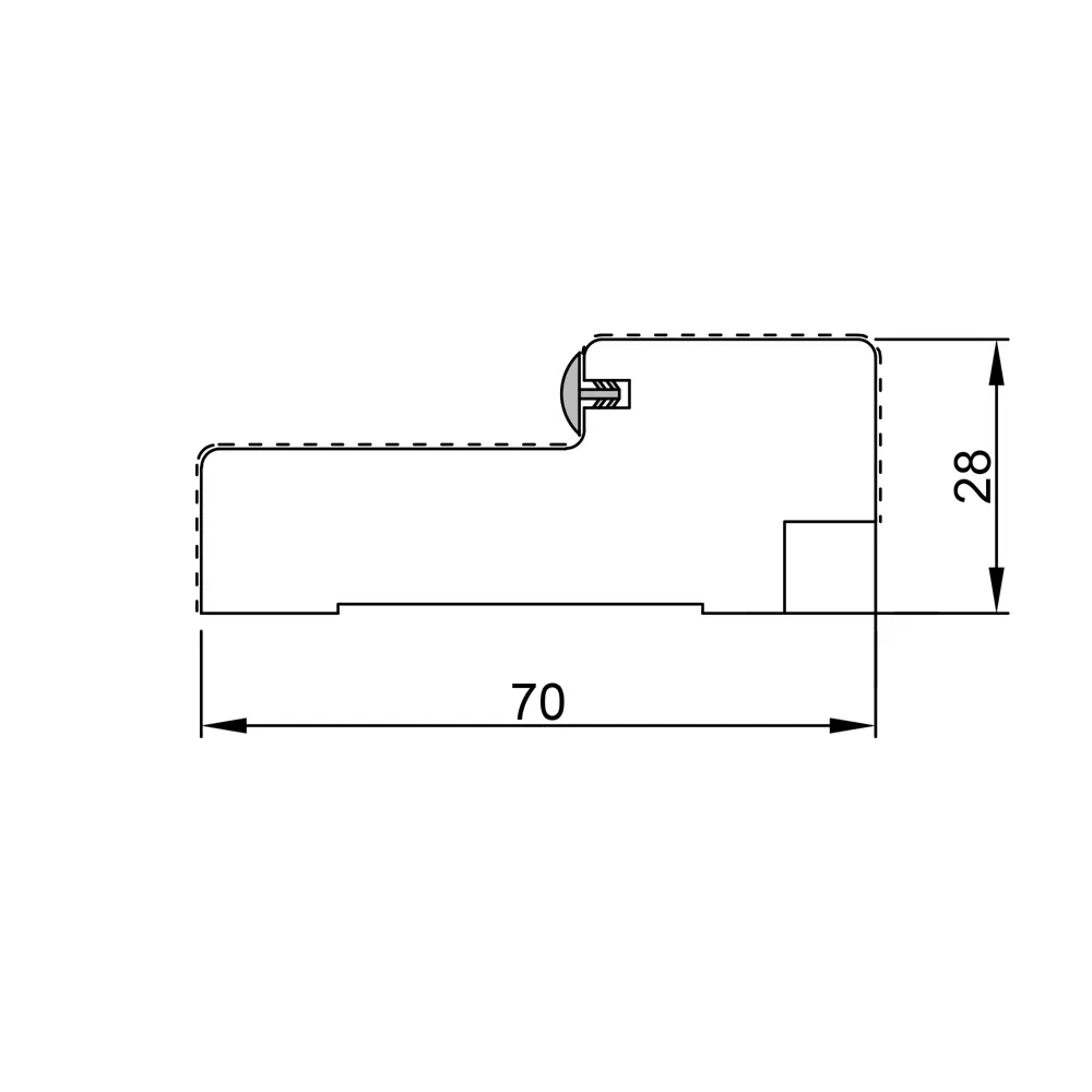 Комплект дверной коробки «Тоскана», 28x70 см, цвет ясень анкор VELLDORIS STLM-2084805 - Вид №1