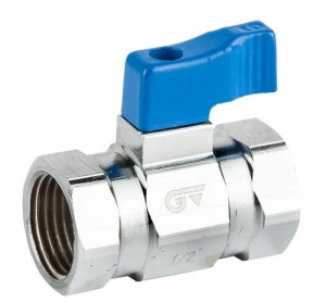 GENEBRE 3096 04 Мини-шаровой кран (синяя ручка-бабочка)