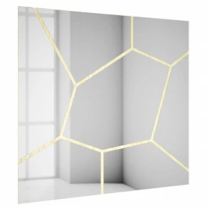 Зеркало большое квадратное бежевое "Слоу-2" GRAUM ДИЗАЙНЕРСКИЕ 304104 Белый