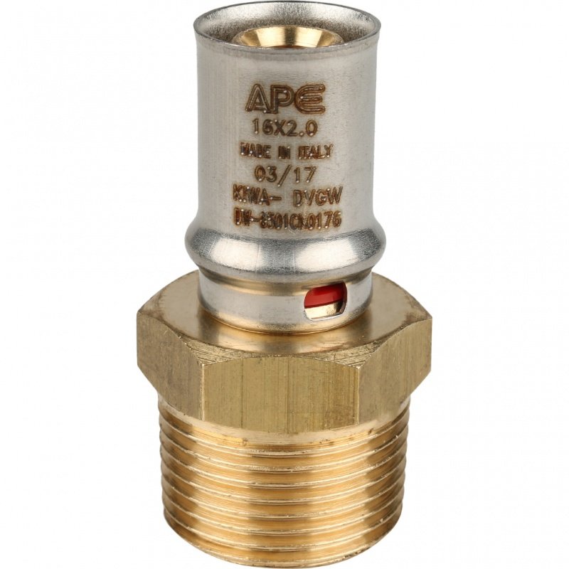 Муфта переходная STOUT 16х3/4" НР под пресс SFP0001003416 - Вид №2