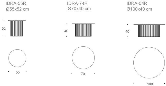 Kendo Mobiliario Круглый лакированный журнальный столик из стали и дерева sun-id-1355442 - Вид №6