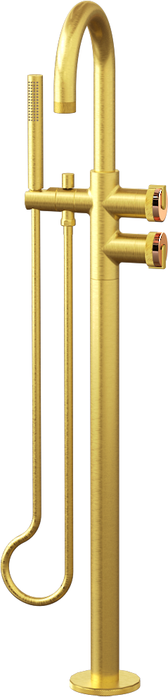 E-11554-R1RG-L1BB-BAU Смеситель напольный отдельностоящий (внешняя часть) GRAFF MOD+