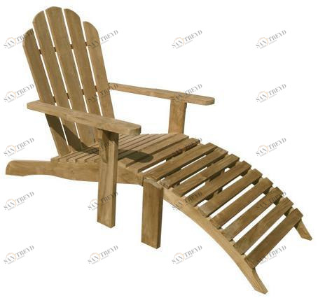 Il Giardino di Legno Шезлонг из тика с подставкой для ног Riviera 502