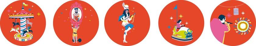 CONCEPTUWALL Декор из клейкой ткани Bobarnoum sun-id-1443898 - Вид №1