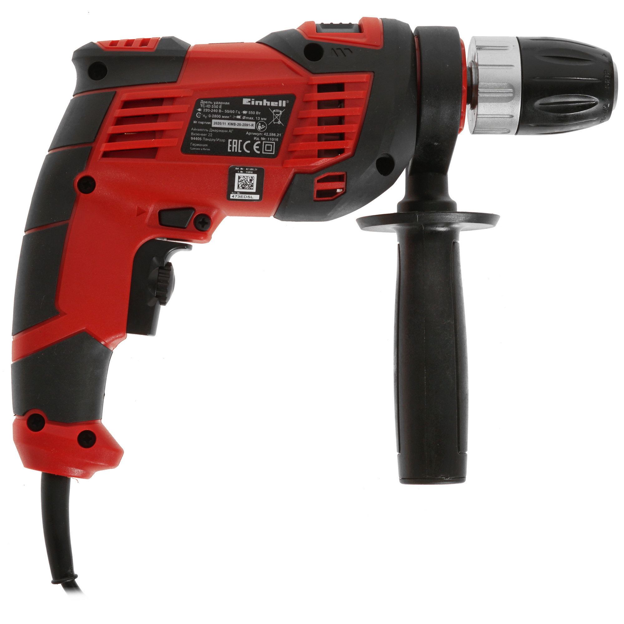 Дрель  Einhell TC-ID 550 E 5303551 STDN-0037835 - Вид №1