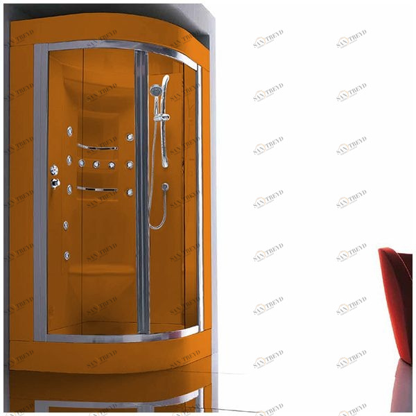 Душевая кабина Gruppo treesse Acquazzurra 100 STB-B7517D-O белая с баней и гидромассажем угловая правая STBB7517DO