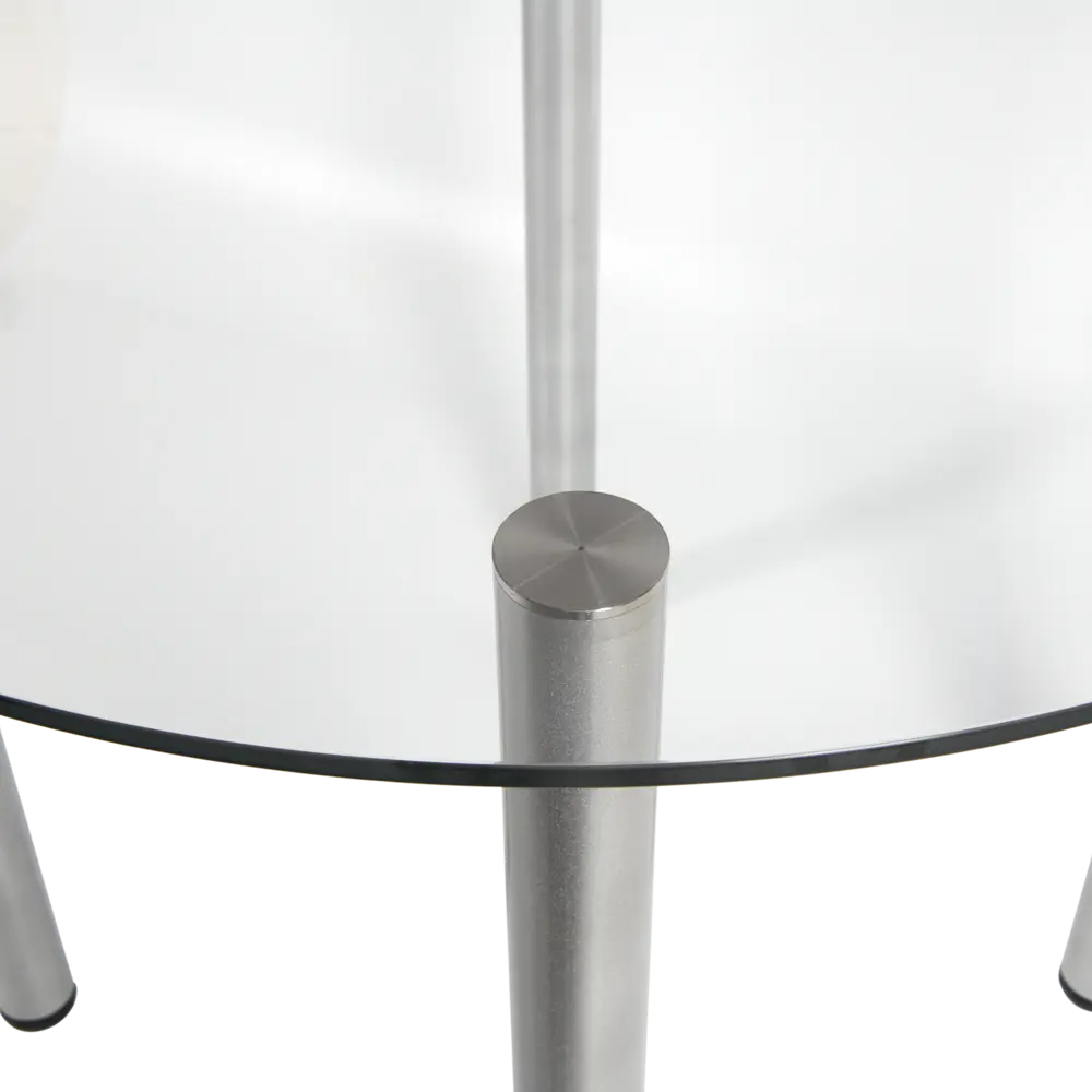 Стол кухонный круглый Delinia Версаль 4 персоны 90x90 см стекло Кухонный стол STLM-2127929 - Вид №4