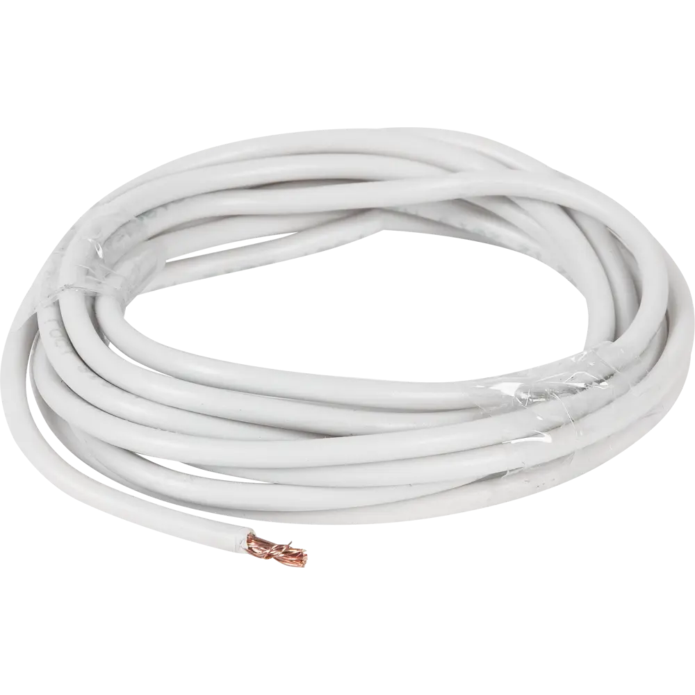 Провод Ореол ПУГВ 1x6 мм на отрез ГОСТ цвет белый STLM-2118493 - Вид №1