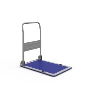 Платформенная тележка РН (г/п 400 кг, 1200x700 мм, колеса серая резина 160 мм, складная ручка)