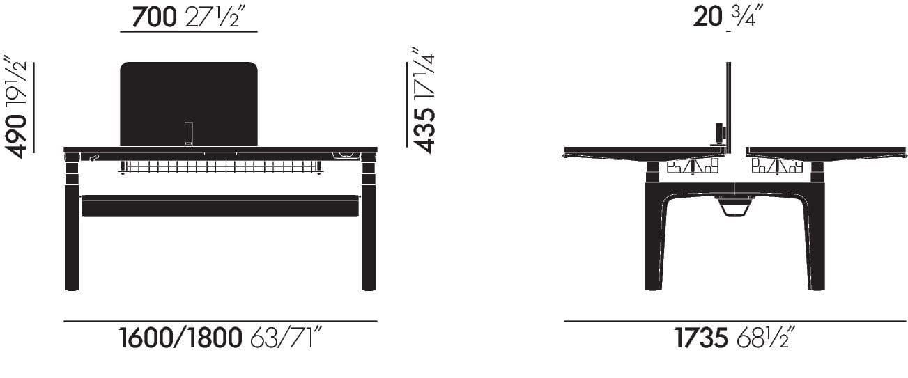 Множественный прямоугольный стол VITRA CDS ARCH-00096468 - Вид №81