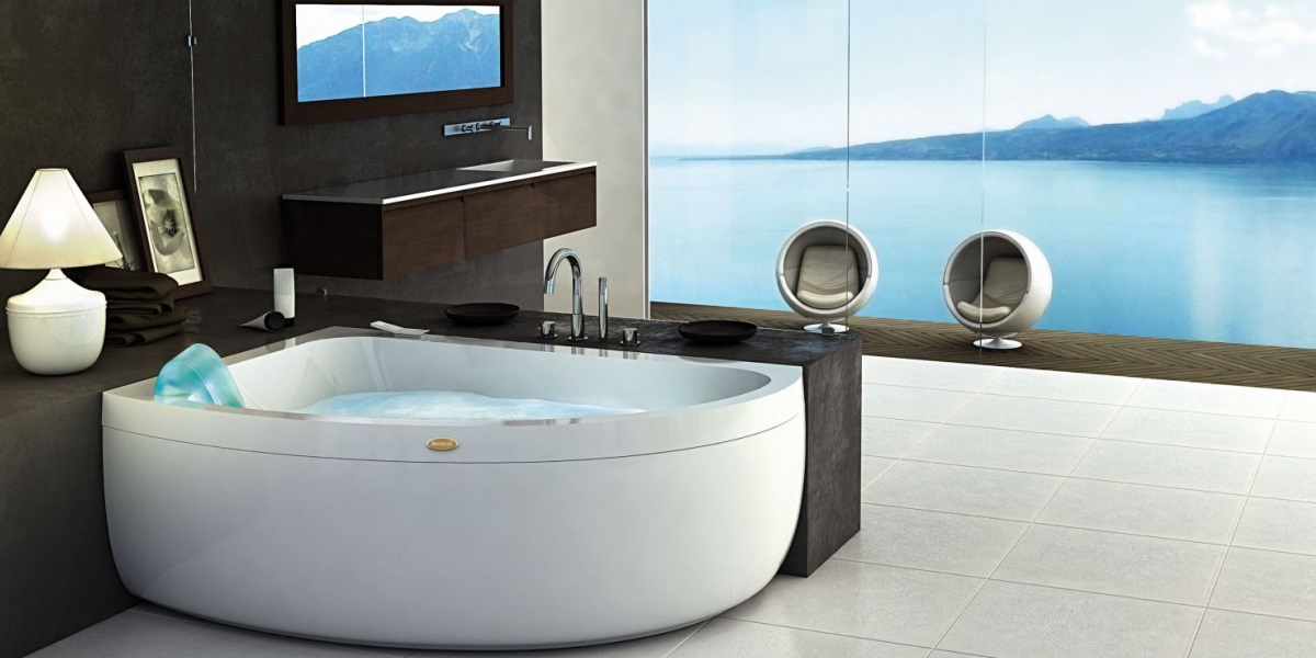 Ванна с гидромассажем "HYDRO FRIENDLY" Aquasoul Offset угловая 9443-605A Dx Jacuzzi 9443605ADX - Вид №2