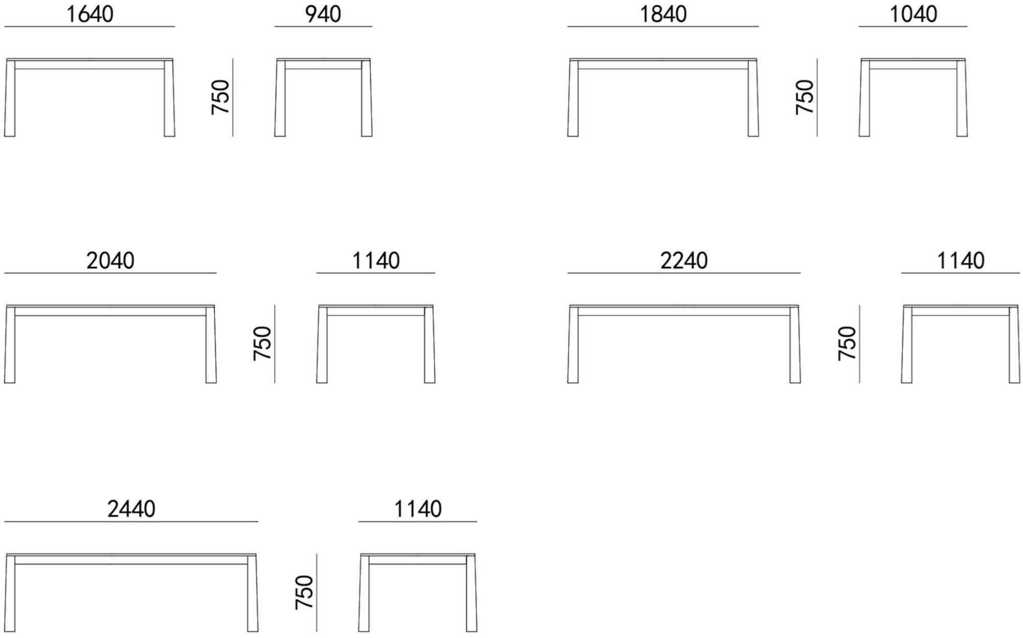 HC28 Cosmo Прямоугольный деревянный обеденный стол  11c016  - Вид №2