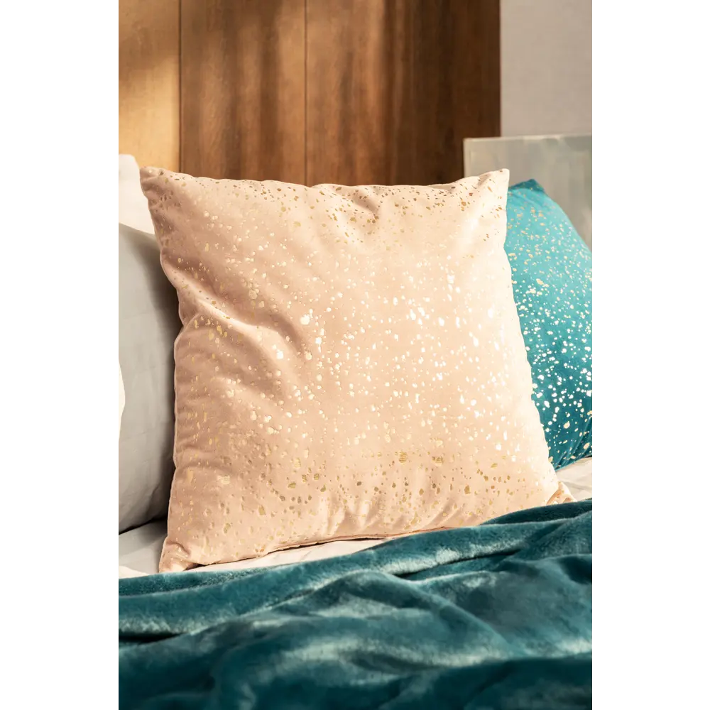 Подушка Голди 43x43 см цвет розовый иней LINEN WAY STLM-2047623 - Вид №3