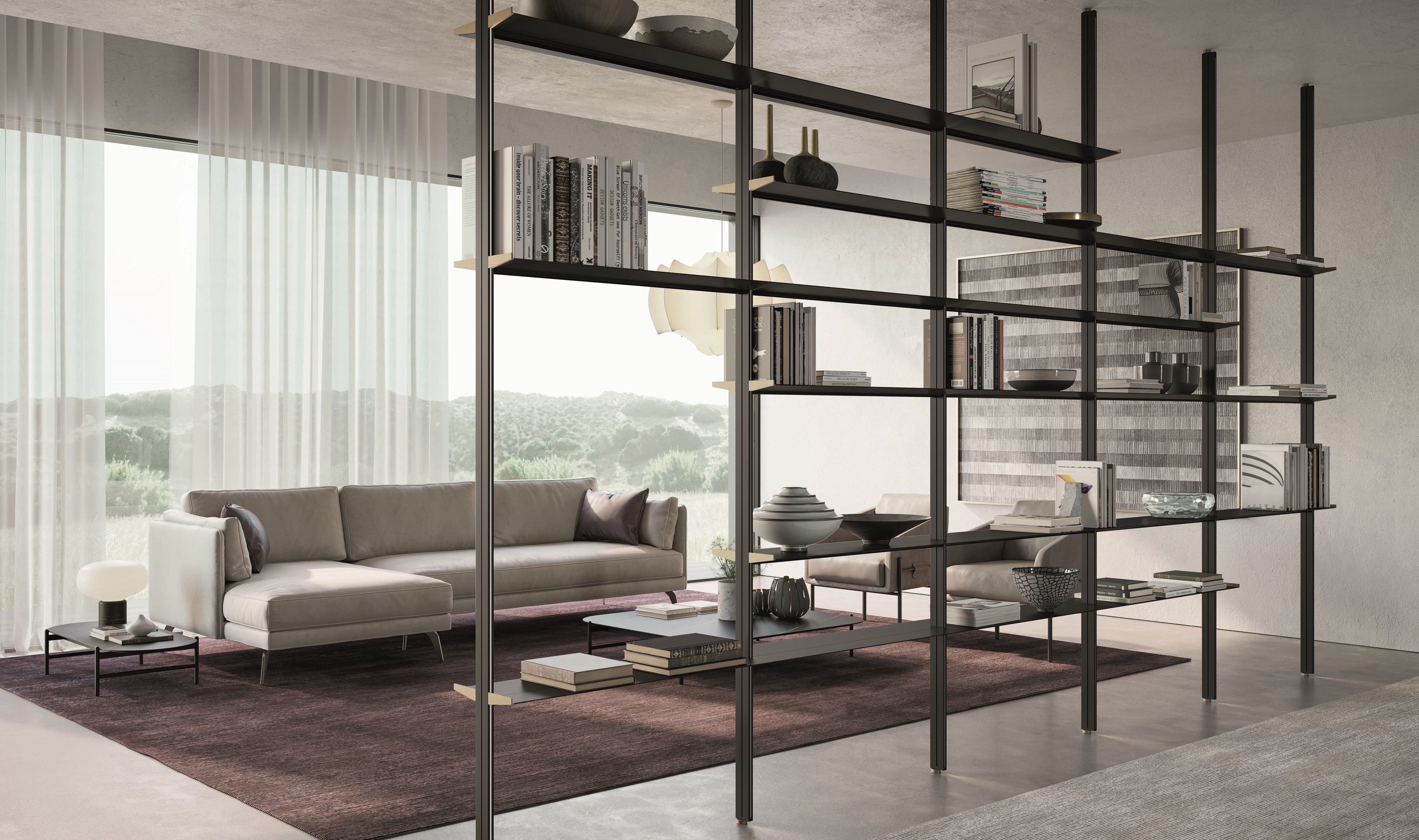 Книжный шкаф из металла Dall'Agnese BAMBOO ARCH-00049701