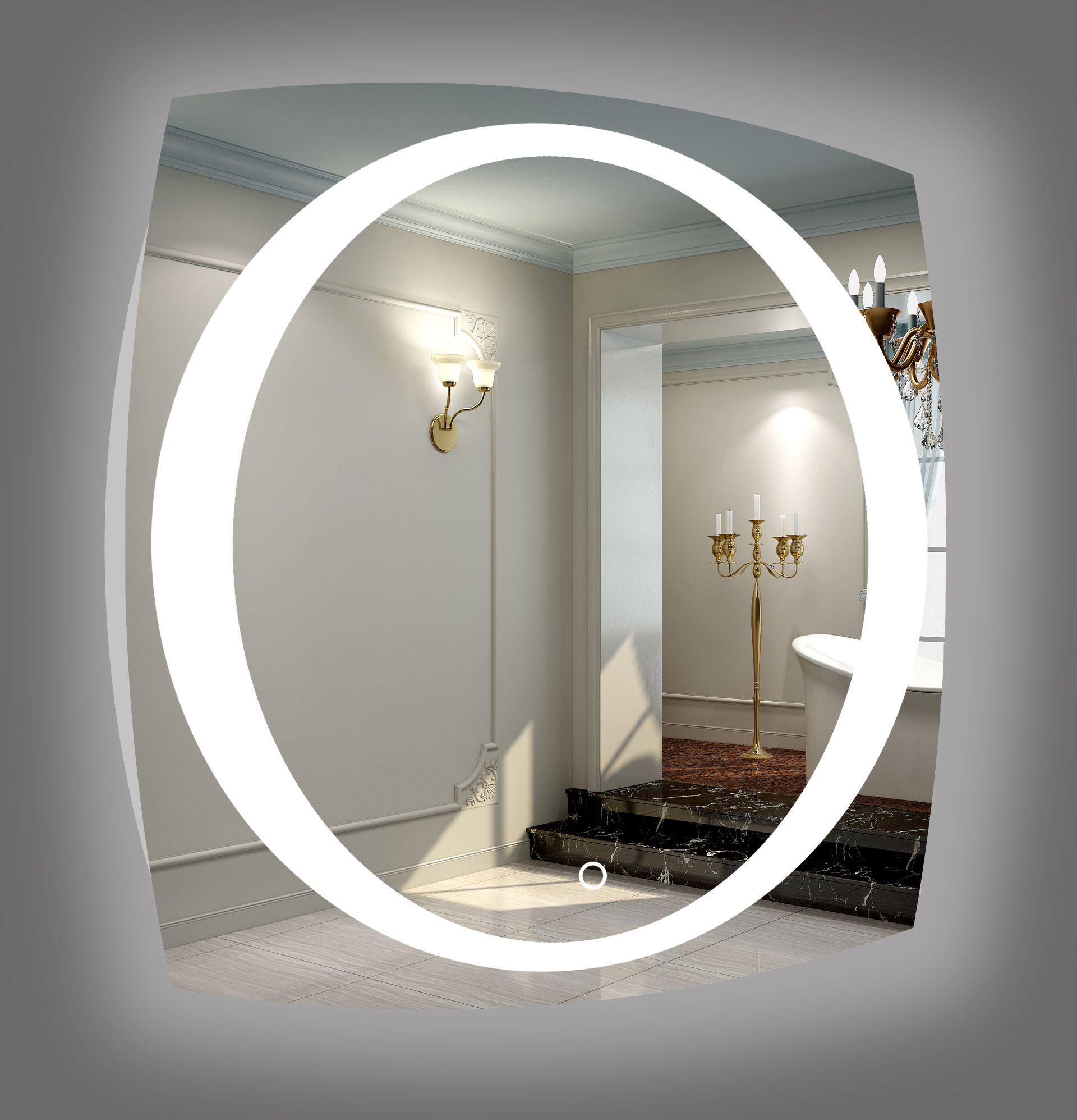 8029/D Полувстраиваемая раковина консольная 50 см белая Scarabeo Thin-Line Scarabeo Ceramiche 8029D - Вид №2