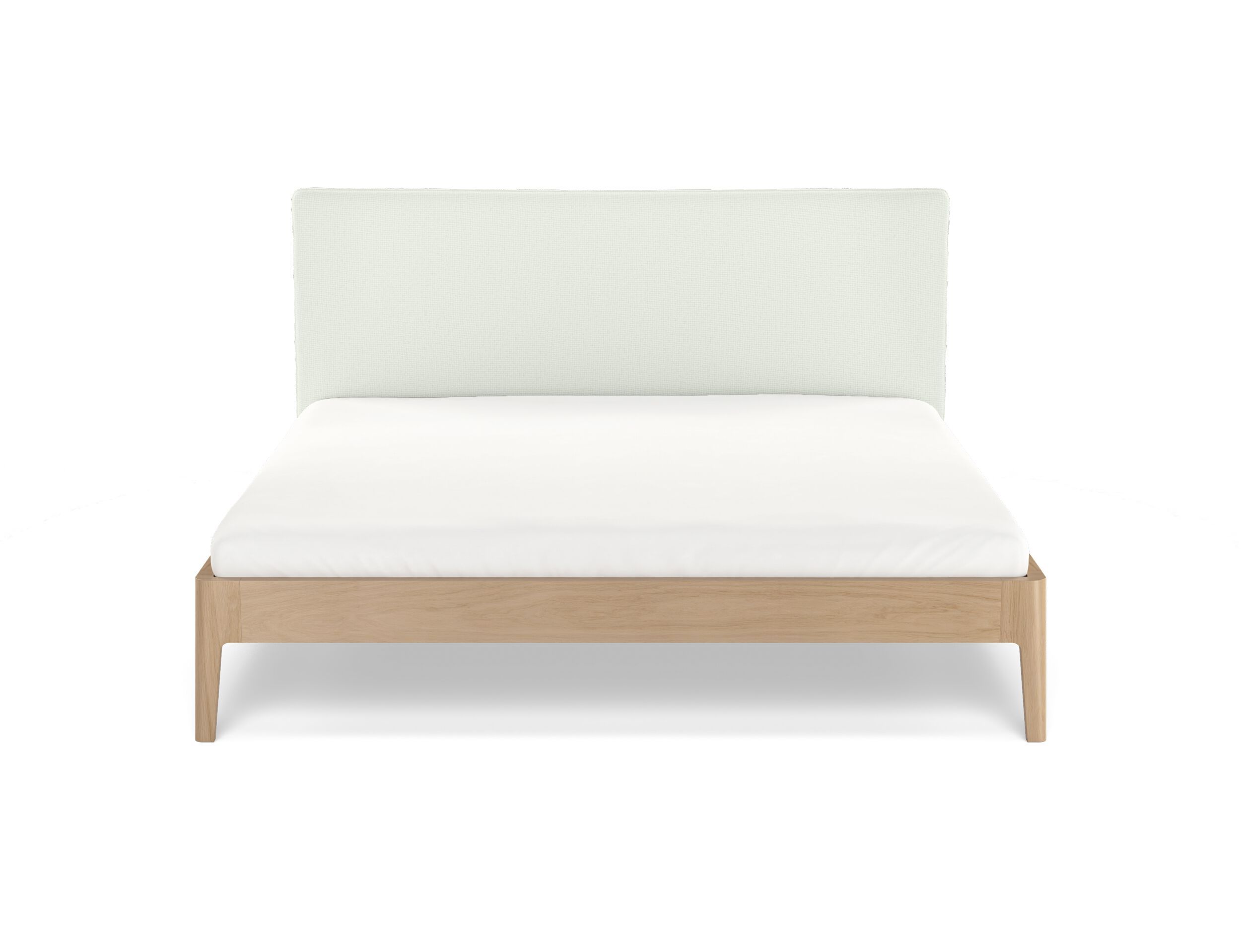 Деревянная двуспальная кровать с мягким изголовьем Noah Living белье ARCH-00049322 - Вид №8