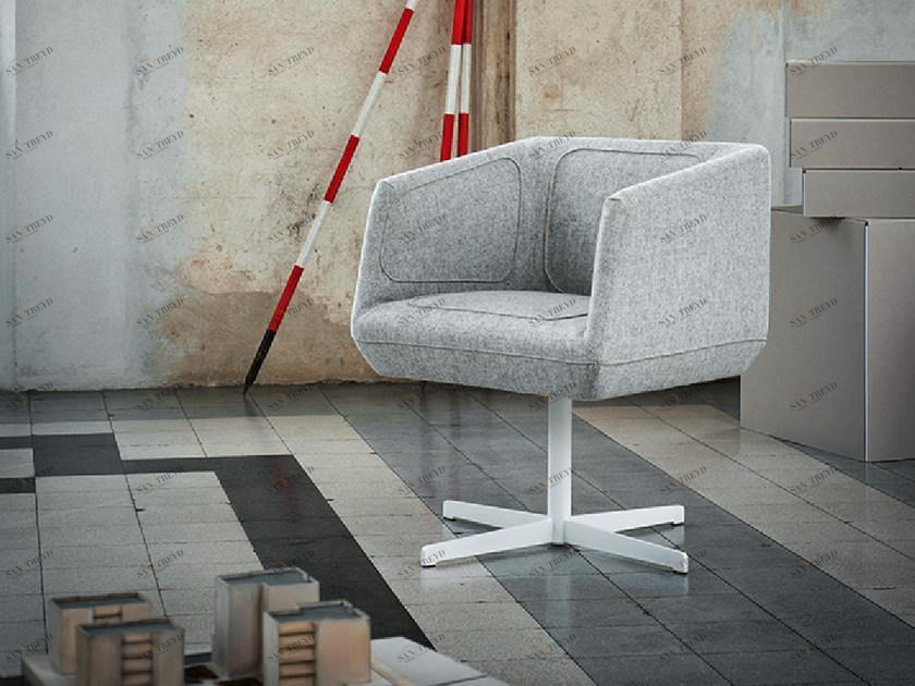 Tacchini Кресло из ткани с 4 спицами Dressed sun-id-1416853