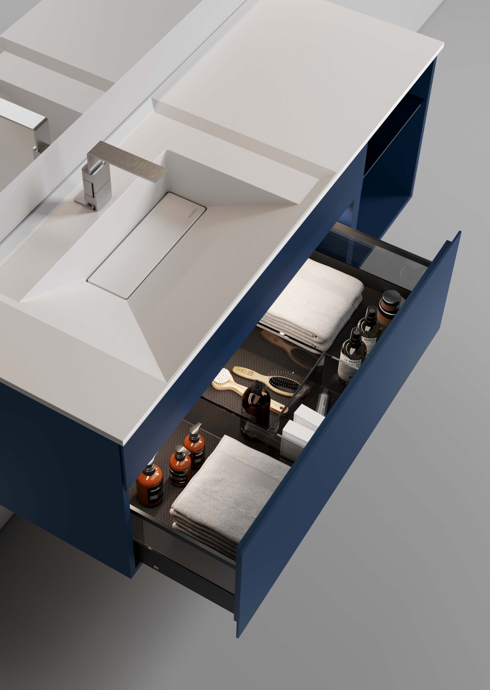 Подвесной умывальник с ящиками Ideagroup догма ARCH-00115608 - Вид №1