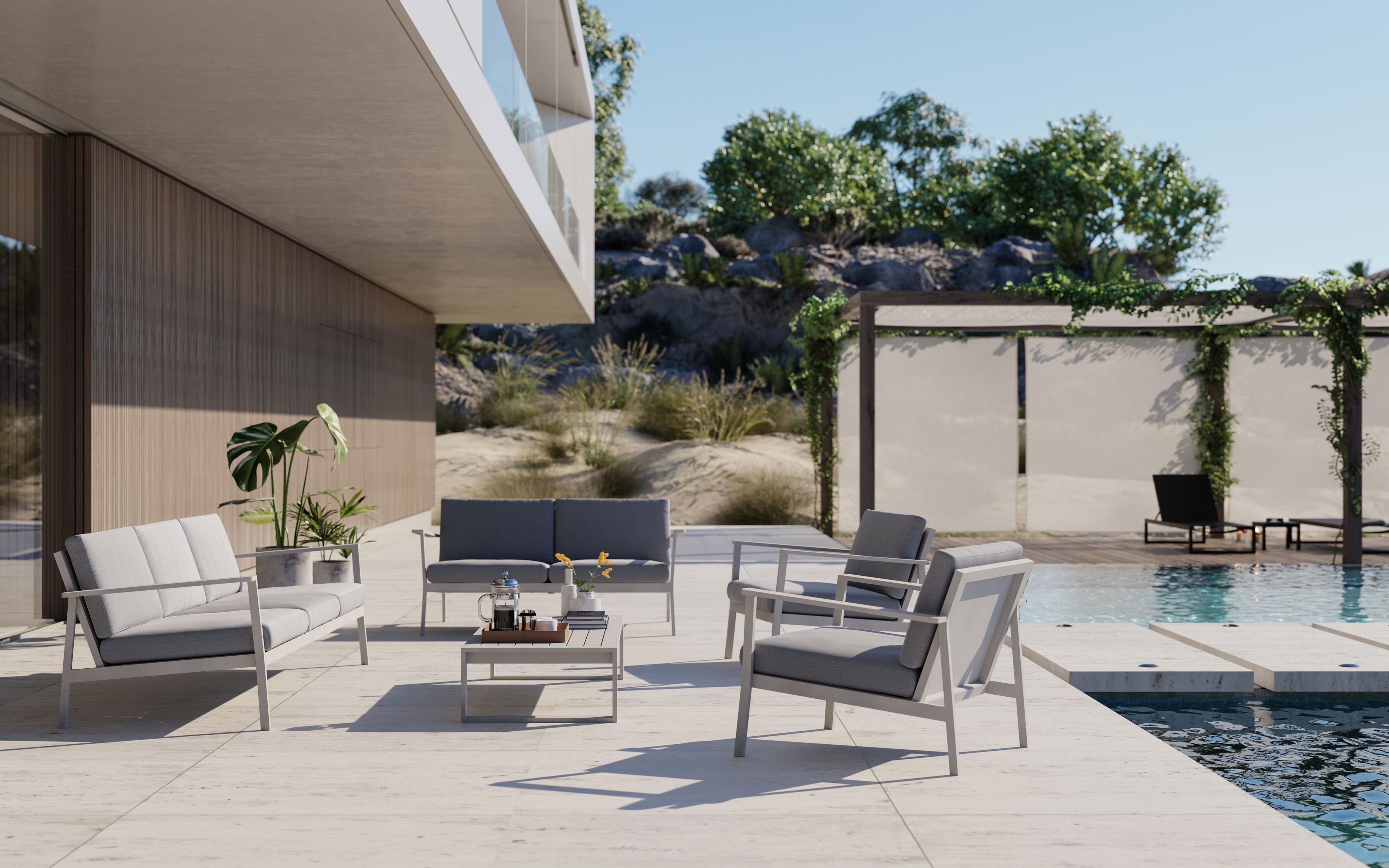 2-местный садовый диван Sunbrella® Case Eos ARCH-00098832 - Вид №6