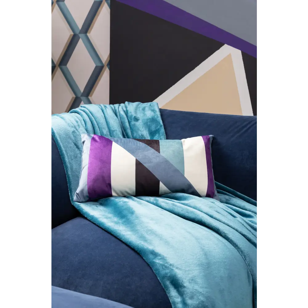 Плед Flamingo 200x220 см микрофибра цвет бирюзовый INSPIRE STLM-2087568 - Вид №5