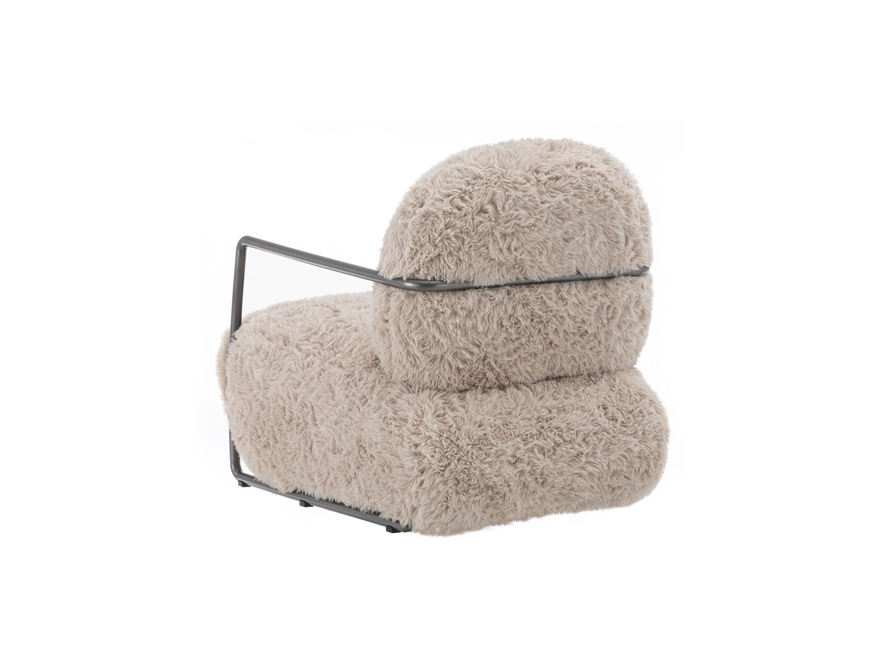 Кресло из искусственного меха с подлокотниками CAMPO DE' FIORI TANGO ARCH-00095981 - Вид №1