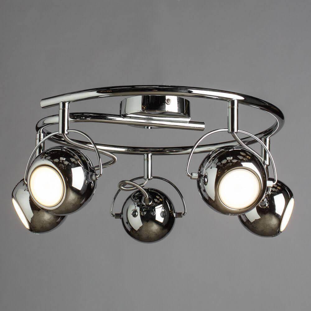 Спот потолочный на 5 ламп хром Arte Lamp 86 A9128PL-5CC ARTE LAMP 86 CHROME 00-3891147 Хром  - Вид №1
